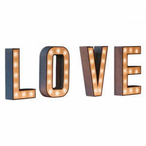 LOVE Leuchtbuchstaben Mietartikel