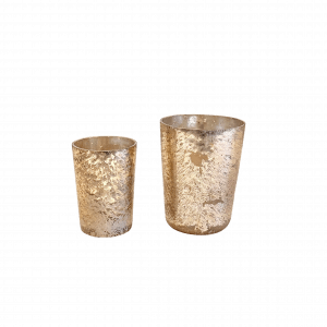 Glasgefäß Gold Mietartikel