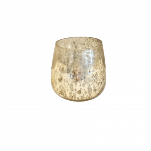 Glasgefäß Gold rund Mietartikel