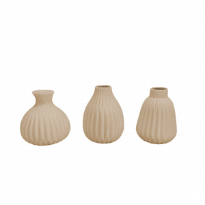 Keramikvase Creme matt klein Mietartikel