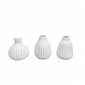 Keramikvase Weiß matt klein Mietartikel