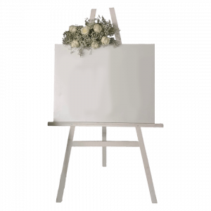 Staffelei Weiß Mietartikel