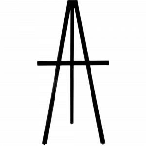 Staffelei Schwarz groß Mietartikel