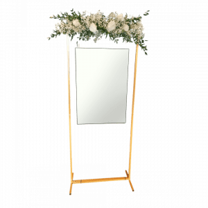 Gestell Gold für Acryl-Schild Mietartikel