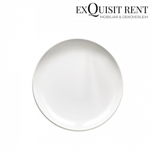Dessertteller Weiß Mietartikel