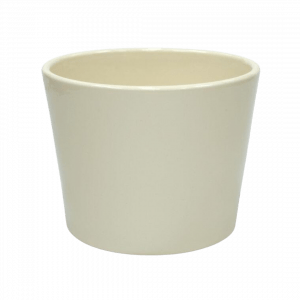 Übertopf Keramik Creme Mietartikel