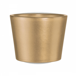 Übertopf Keramik Perlgold Mietartikel