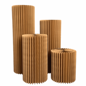 Papiersäulen Braun faltbar Mietartikel