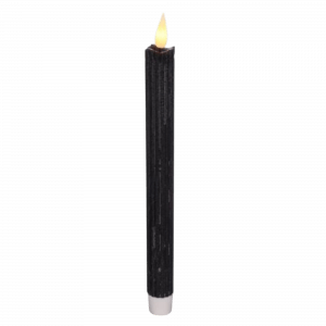 Stabkerze LED Schwarz Mietartikel