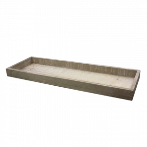 Tablett Holz Grau Mietartikel