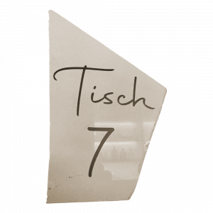 Tischnummer Fliese gebrochen Mietartikel