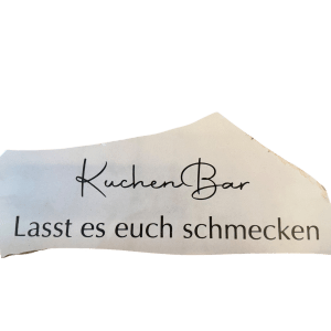 Kuchenbar Schild Fliese Mietartikel