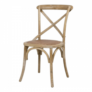 Stuhl Crossback Natur Mietartikel