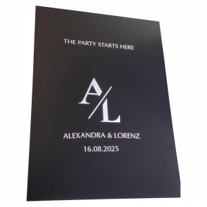 Schild Acryl individuell Mietartikel