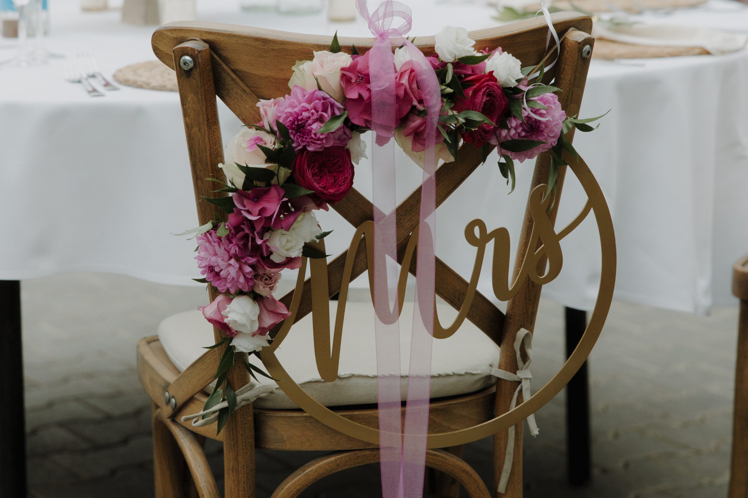 Stuhl Crossback Natur Mietartikel – Bild 2